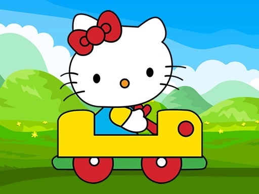 Головоломка с автомобилем Hello Kitty