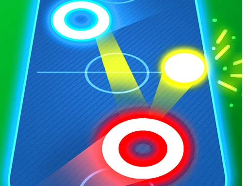 Светящийся аэрохоккей: 2 игрока