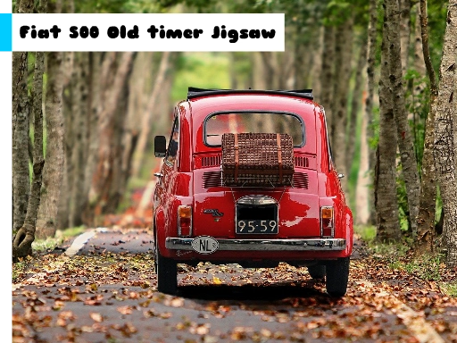 Старая модель Fiat 500: Пазл