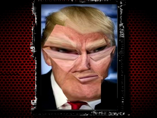Забавное лицо Трампа HTML5