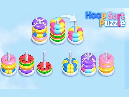 3D игра-головоломка Сортировка Обручей