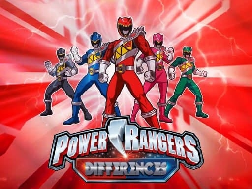 Найди отличия - Игра-наблюдатель Power Rangers