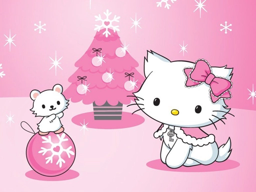 Рождественская головоломка с Hello Kitty