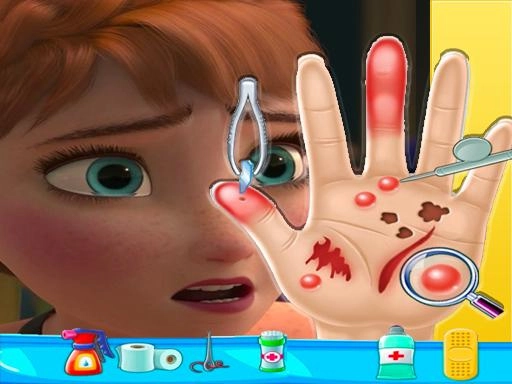 Анна: Ледяная рука доктора: Веселые игры для девочек онлайн