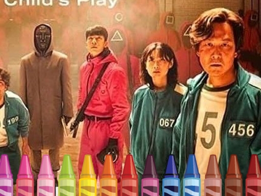 Игра в кальмара: Раскраска
