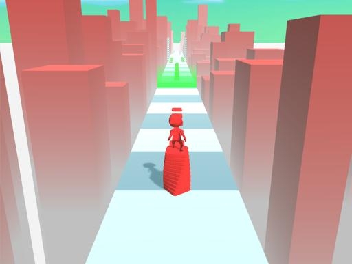 Башня из цветов - бег в 3D - Башня бег кубического серфера