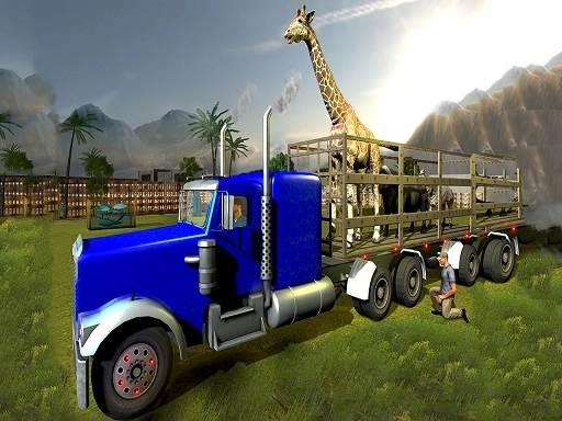 3D Игра: Грузовик для перевозки животных