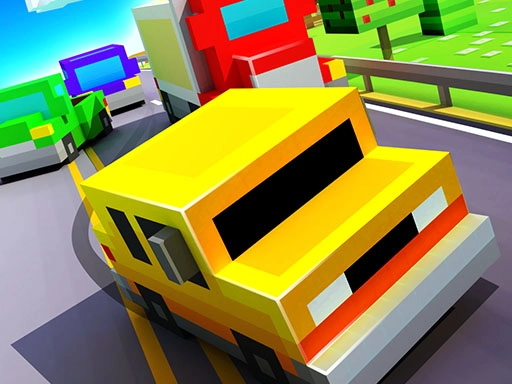Blocky Highway: Гонки в потоке - гонка