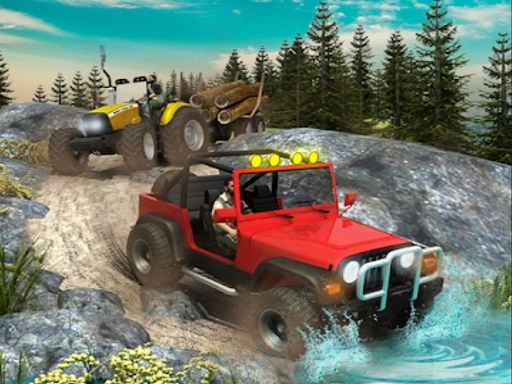 Внедорожное вождение на джипе 4x4