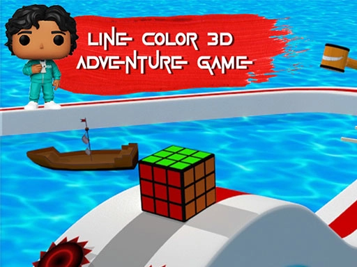 Цветная линия 3D. Приключение Игры в кальмара