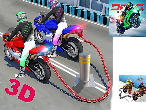Цепные гонки на велосипедах 3D